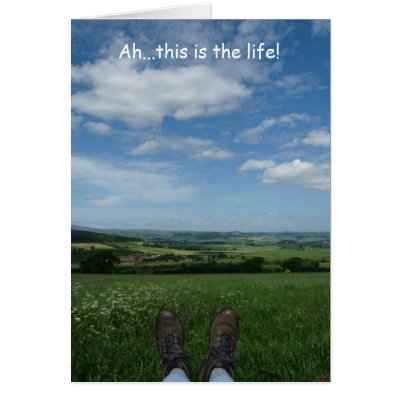 "Ah, this is the life" Card by MaryMcandrew