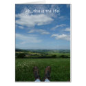 "Ah, this is the life" cards