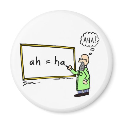 Aha! Cartoon Magnet by scienceandmath