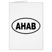 AHAB GREETING CARD