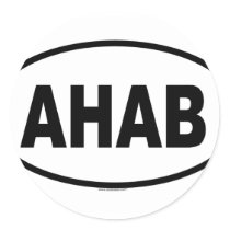 AHAB ROUND STICKERS