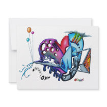 AHHH LOVE invitations by WDoodle AHHH LOVE invitations