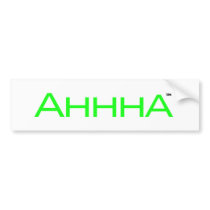 AHHHA bumper stickers