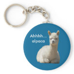 Ahhhh Alpaca Keychain