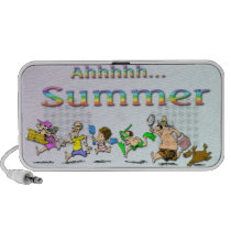 Ahhhh! Summer Doodle Pc Speakers
