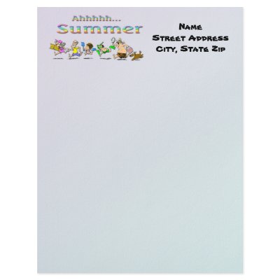 Ahhhh! Summer Letterhead by MindDesignGrafx