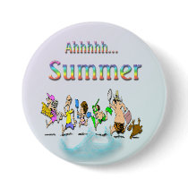 Ahhhh! Summer Round Button