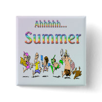 Ahhhh! Summer Square Button
