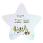 Ahhhh! Summer Star Sticker