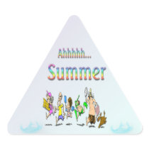 Ahhhh! Summer Triangle Sticker