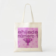 Ahijada Número 1 Canvas Bags