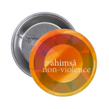 ahimsā - non-violence buttons