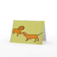 AHL- Dahshunds Notecards card
