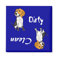 AHL- Dirty Paws Beagle Magnet magnet
