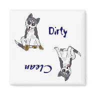 AHL- Dirty Paws Dishwasher Magnet magnet