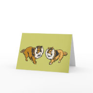 AHL- Shelties Notecards card