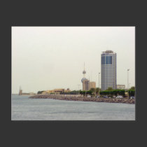 Ahmad tower in Kuwait city postcards