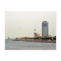 Ahmad tower in Kuwait city postcards