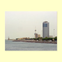 Ahmad tower in Kuwait city postcards