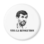 Ahmadinejad - Viva la revolution Refrigerator Magnets