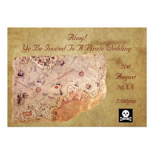 Ahoy! A Pirate Wedding Personalized Announcement