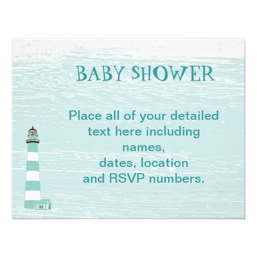 Ahoy It's a Boy Nautical Baby Shower Invitation