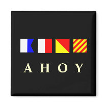 Ahoy Refrigerator Magnets