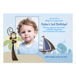 Ahoy Mate Whale *PHOTO* Birthday 5x7 Invitations