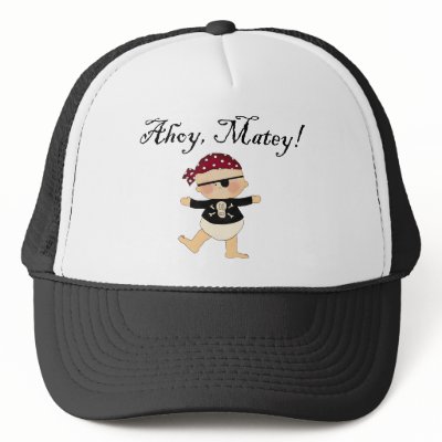 Ahoy Matey Baby Pirate Hat by gotrum