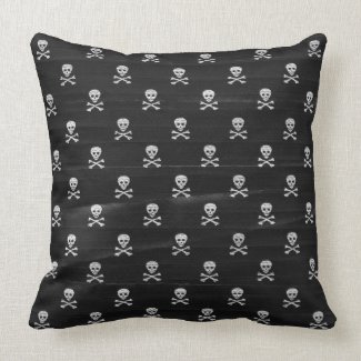 Ahoy Matey Crossbones Pillow