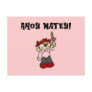 Ahoy Matey Girl Pirate Tshirts and Gifts Postcards