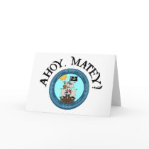 Ahoy Matey Notecard