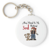 Ahoy Matey Pirate 3rd Birthday Tshirts and Gifts Keychains