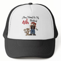 Ahoy Matey Pirate 4th Birthday Tshirts and Gifts hats
