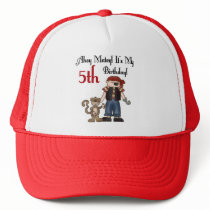 Ahoy Matey Pirate 5th Birthday Hats