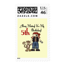 Ahoy Matey Pirate 5th Birthday postage