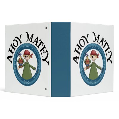 Ahoy Matey Pirate Boy Binder by gotrum
