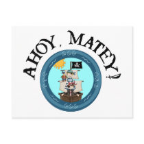 Ahoy Matey Postcard