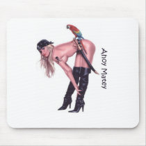 ahoy matey - sexy pirate mouse pads