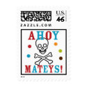 Ahoy Pirate Stamp