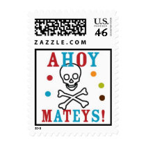Ahoy Pirate Stamp