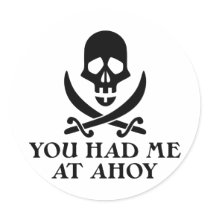 Ahoy Pirate Stickers