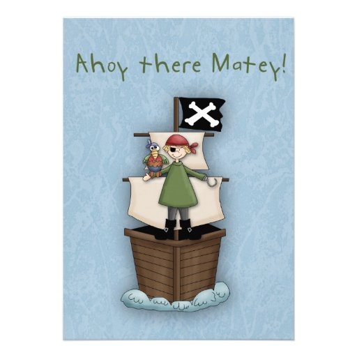 Ahoy There Matey Invite