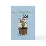 Ahoy there Matey!  Thank you  notes Greeting Card