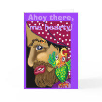 Ahoy there,me hearty! Pirate party invitation cards