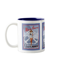 Ahoy There! Navy Pin-Up Mug