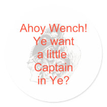 Ahoy wench stickers