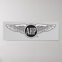AHP Wings - B&W Poster