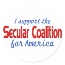 AHTEISM AND SECULAR COALITION stickers by APOLITICAL_BITCH AHTEISM AND SECULAR COALITION stickers