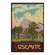 Ahwahnee Lodge - Yosemite Nat'l Park Travel Poster posters